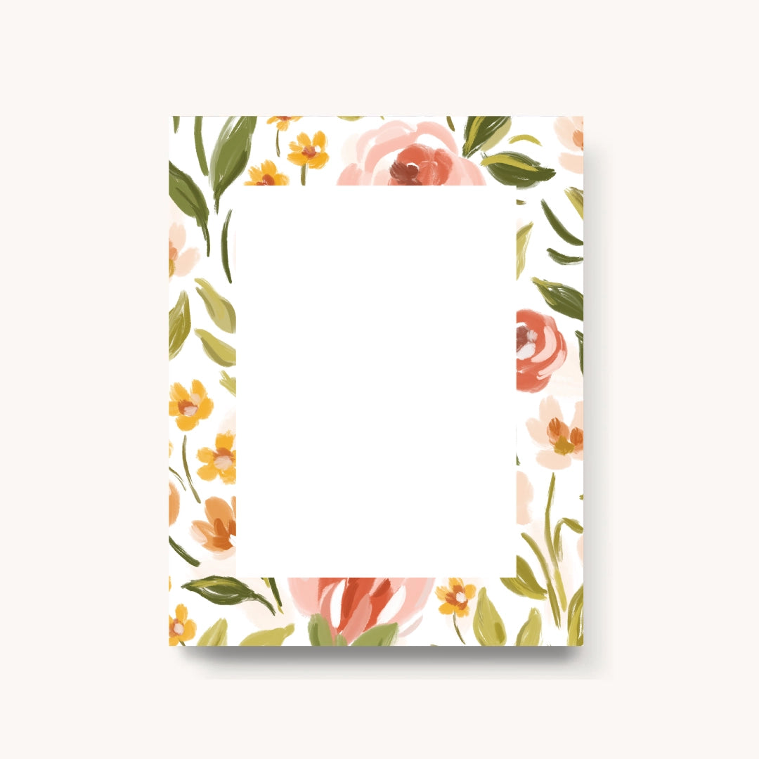 Spring Garden Small Blank Notepad