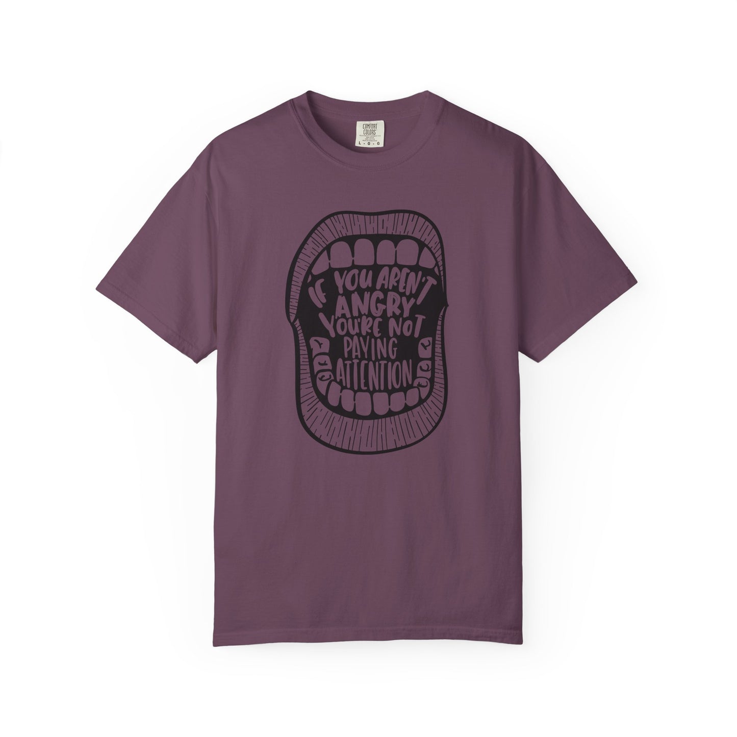 If You Aren't Angry You're Not Paying Attention Comfort Colors T-Shirt