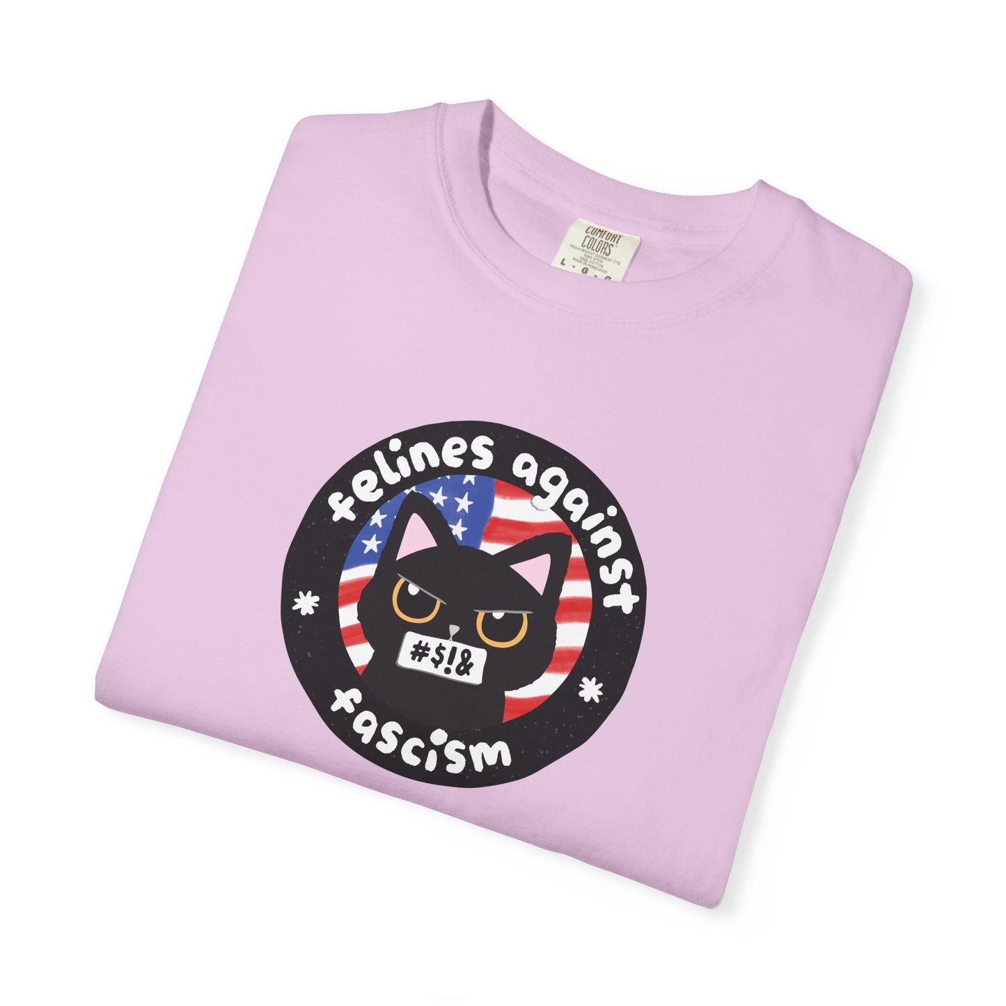 Felines Against Fascism T-Shirt, End Tyranny, Women's Rights, Anti-Racism, Pro-Choice, LGBTQIA+ Rights, Childless Cat Lady, Climate Change