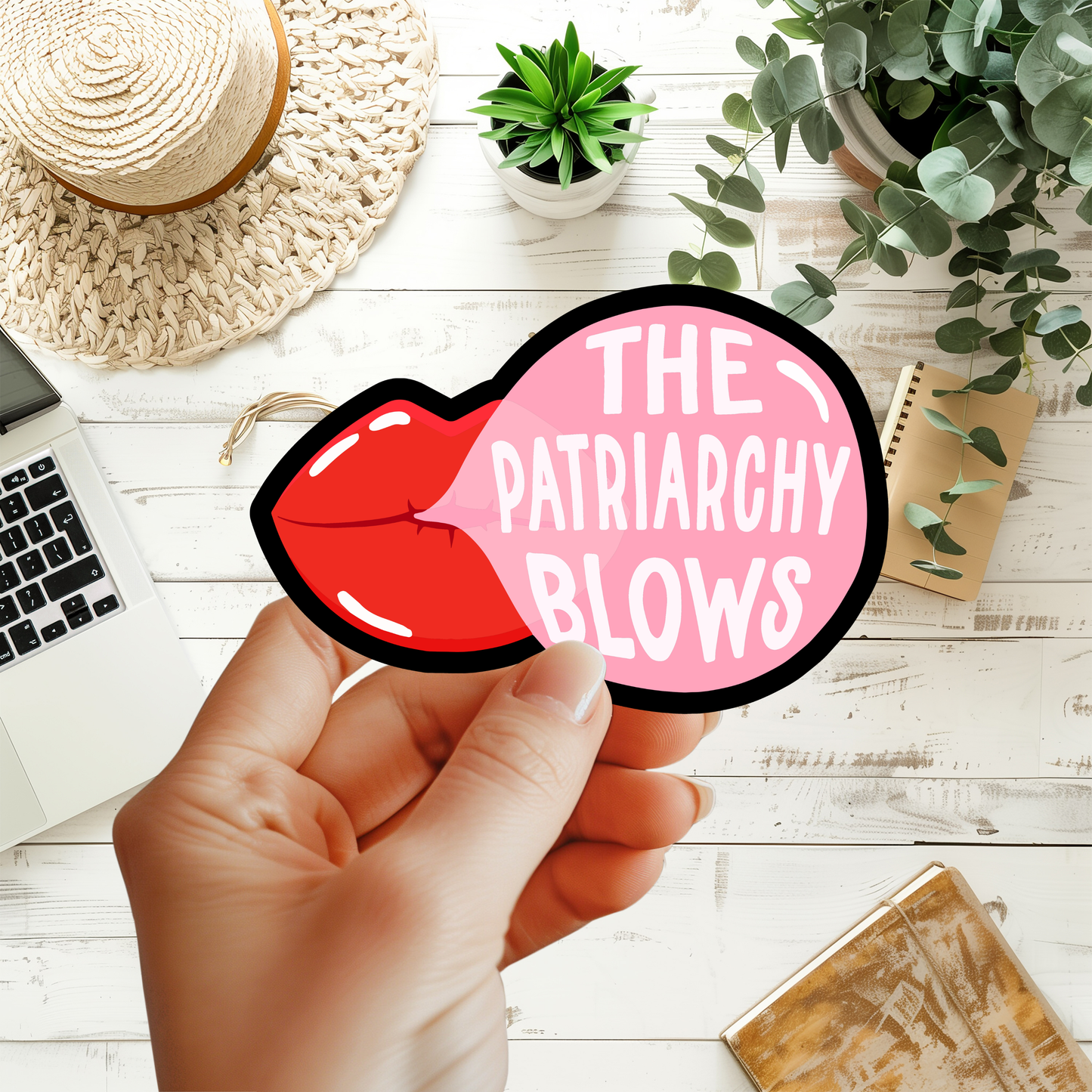 The Patriarchy Blows Sticker