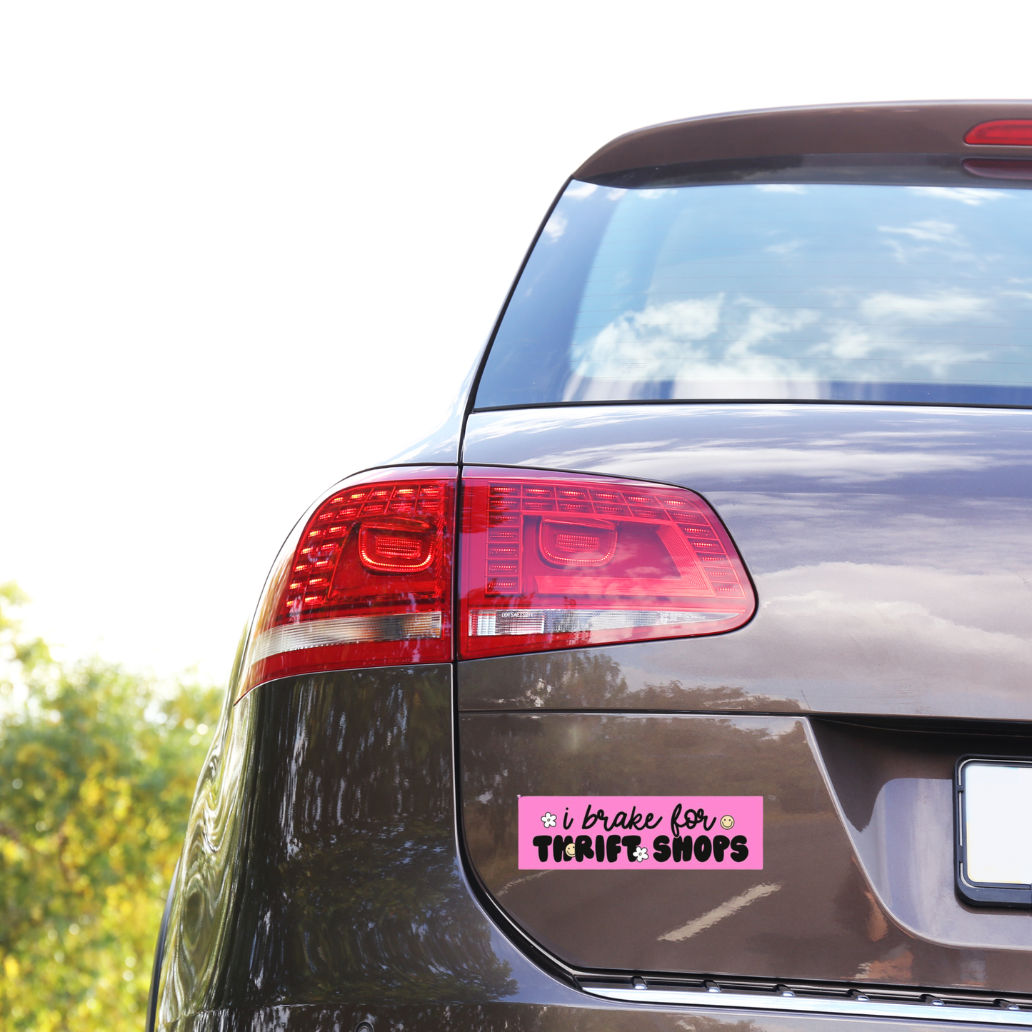 I Brake for Thrift Shops Bumper Sticker