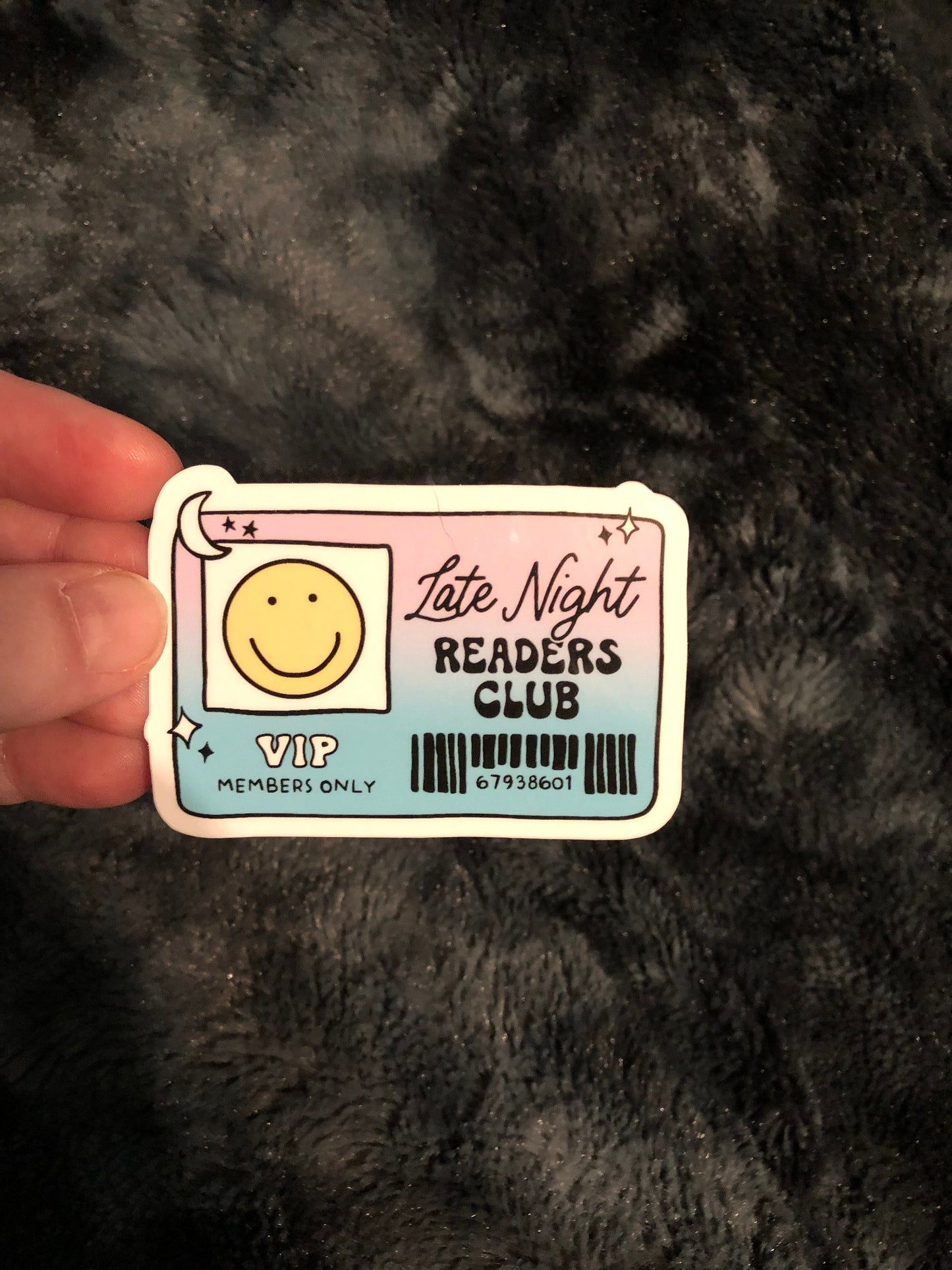 Late Night Readers Club Sticker, Book Lovers, Booktok, Bookstagram, Romance Books, Mystery Books, Library Card Sticker, Water Bottle Sticker