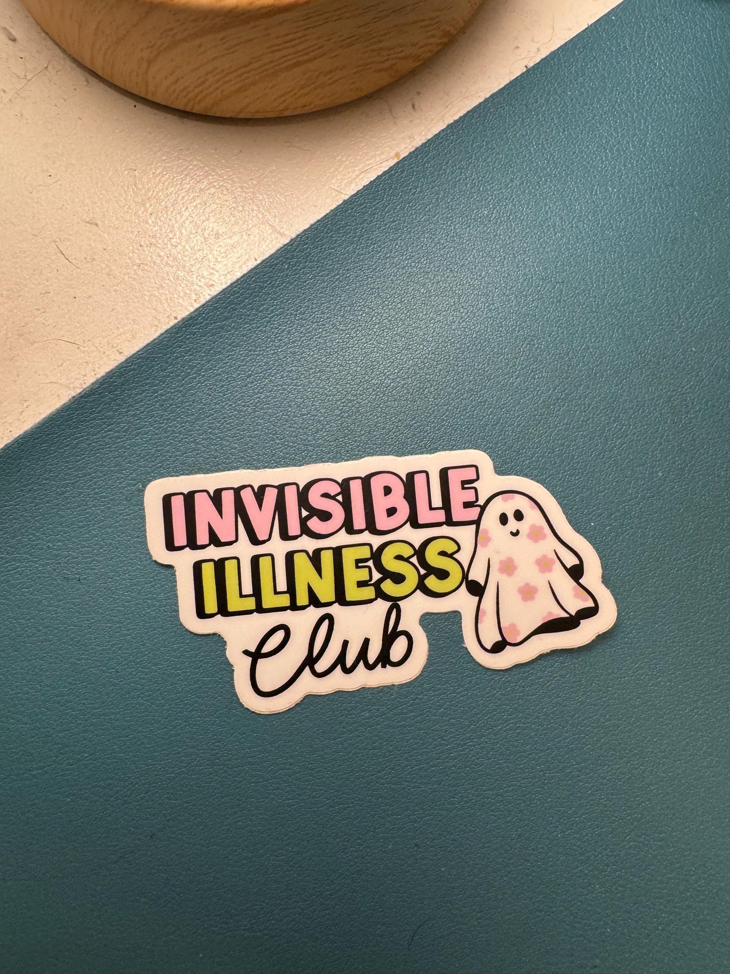 Invisible Illness Club Sticker, Spoonie Club Decal, Ghostie, Chronic Illness Life, Disability Sticker, Ableism Sucks, Disability Rights