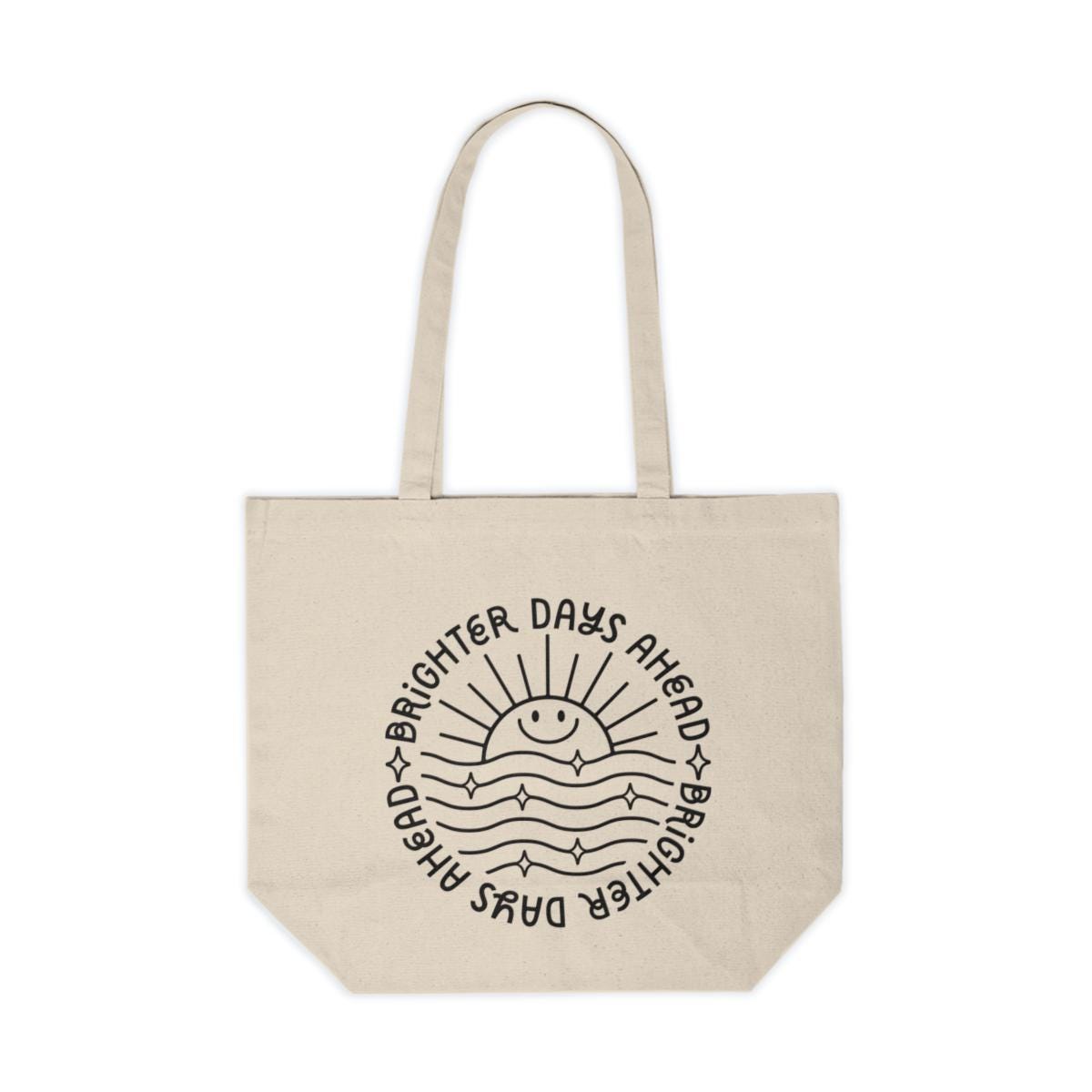 Brighter Days Ahead Tote Bag, Positivity Tote Bag, Sunshine Themed Bag, Grocery Tote, Reusable Bag
