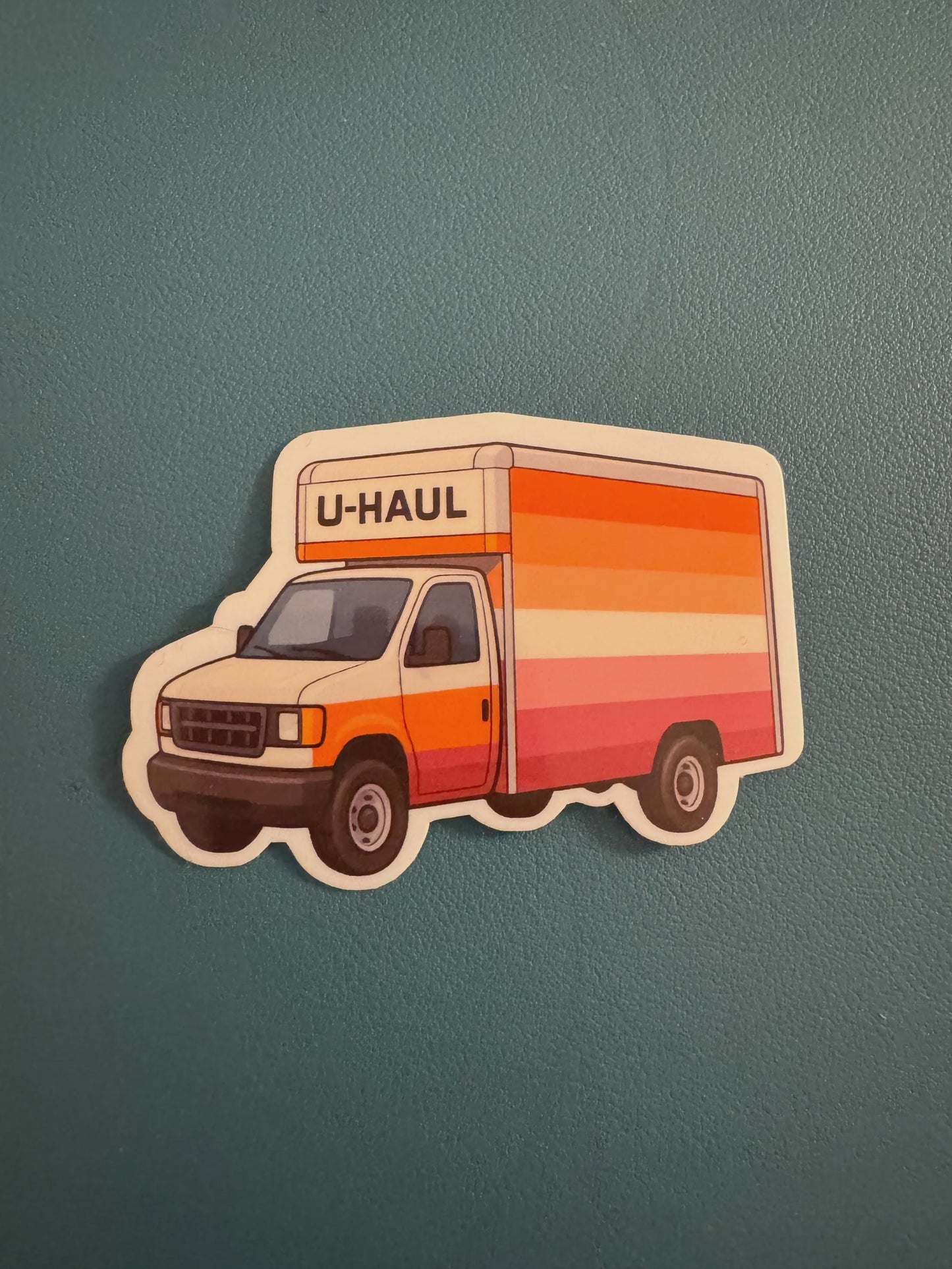 Lesbian U-Haul Sticker, Pride Sticker, Girls Love Girls, LGBTQ, Gift for Lesbian, Funny Lesbian Sticker