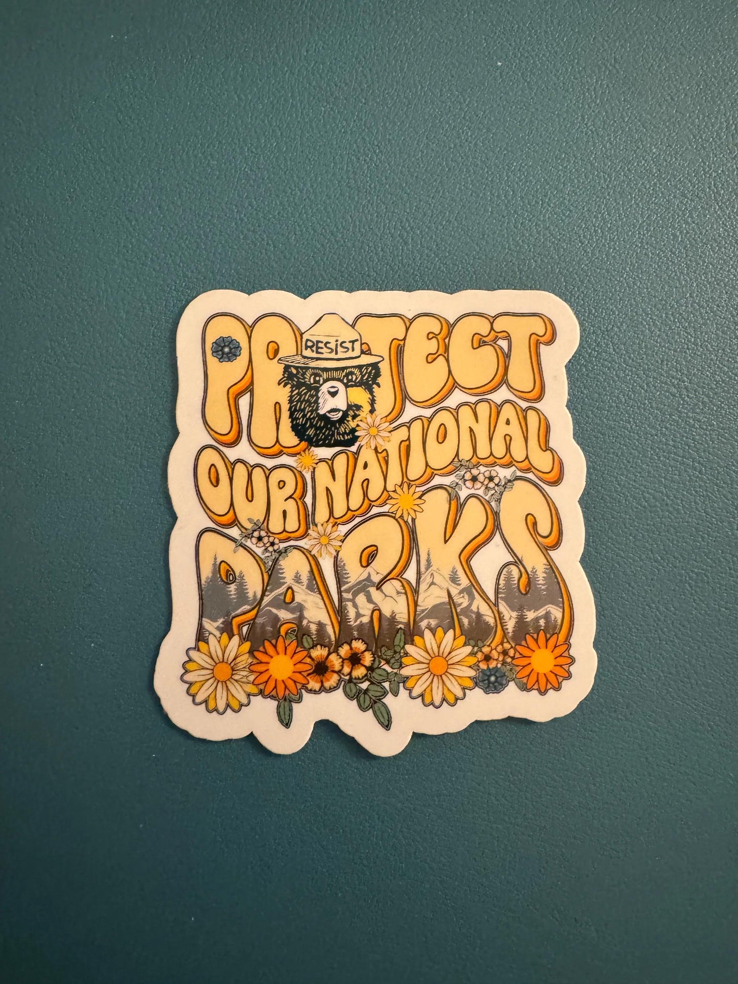 Protect Our National Parks Waterproof Sticker, Preserve Our Parks, Parks Over Profits, Vinyl Sticker