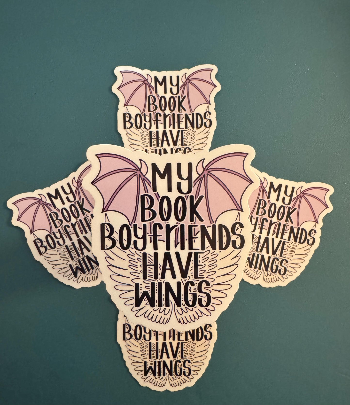 My Book Boyfriends Have Wings Waterproof Sticker, Wing Leader, Fantasy Reads, Dragons, Book Daddy, Fictional Boyfriend, Fourth Wing Inspired