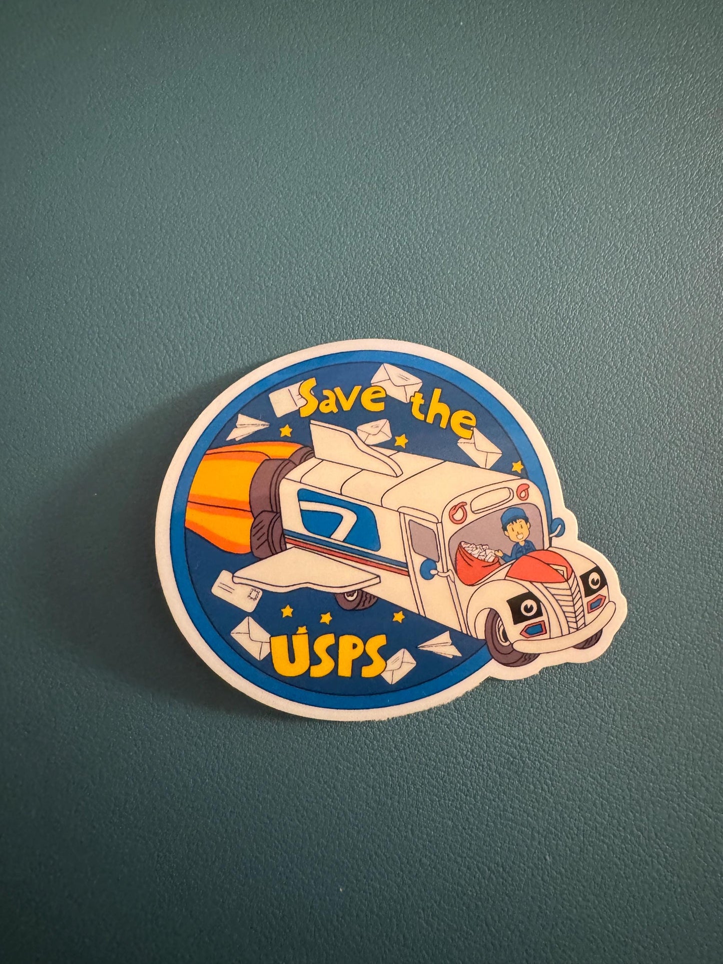 Save The USPS Waterproof Sticker, US Postal Service, Mail Man, Post Office Sticker