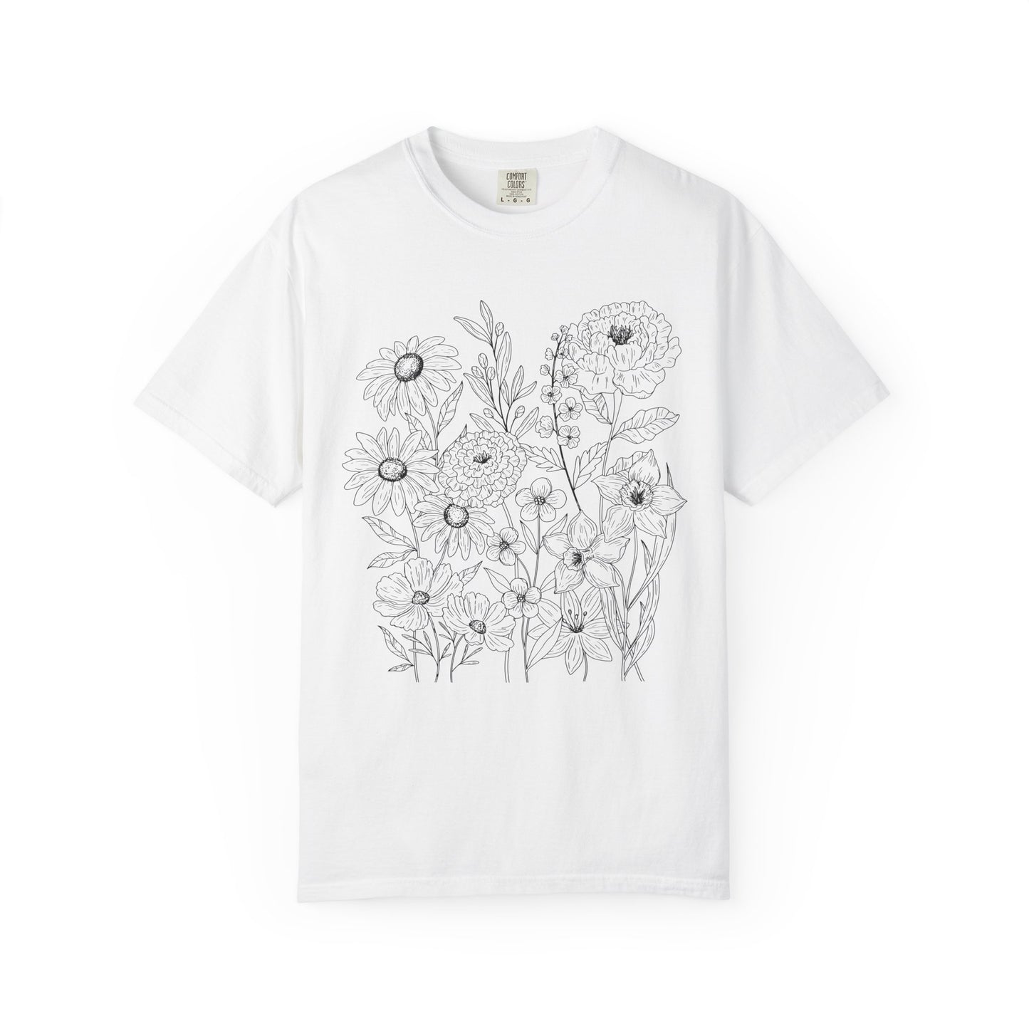 Wildly Growing Florals Comfort Colors T-Shirt