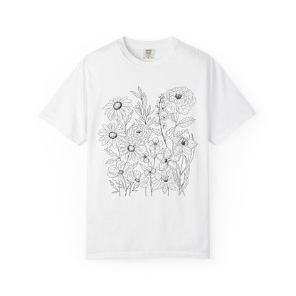 Wildly Growing Florals Comfort Colors T-Shirt