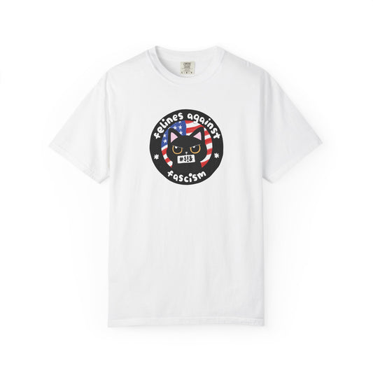 Felines Against Fascism T-Shirt, End Tyranny, Women's Rights, Anti-Racism, Pro-Choice, LGBTQIA+ Rights, Childless Cat Lady, Climate Change