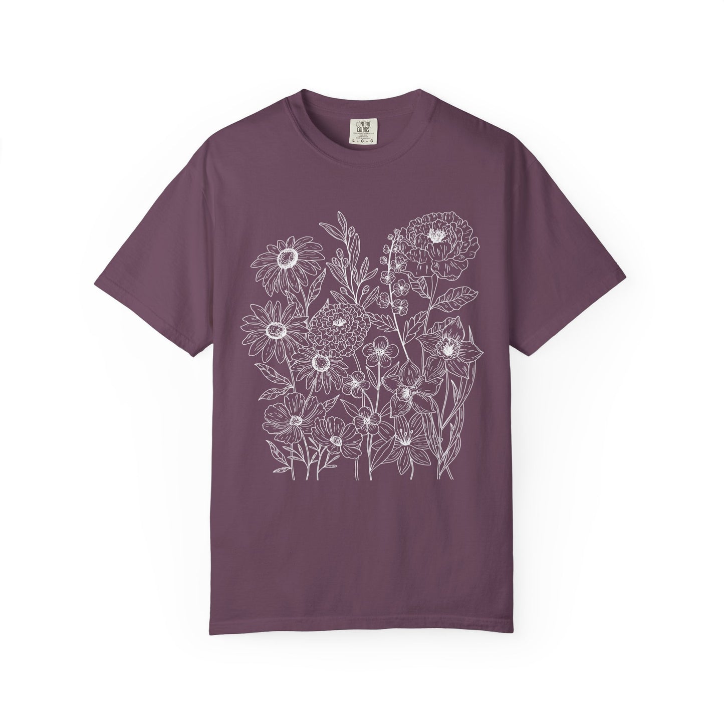 Wildly Growing Florals Comfort Colors T-Shirt