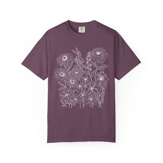 Wildly Growing Florals Comfort Colors T-Shirt