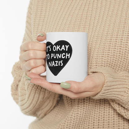 It's Okay To Punch Nazis Coffee Mug