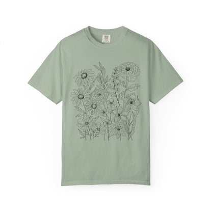 Wildly Growing Florals Comfort Colors T-Shirt