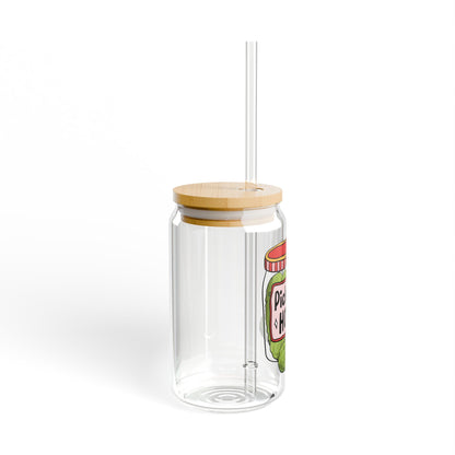 Pickle Hoe 16oz Glass Iced Coffee Cup