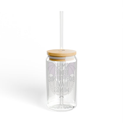 My Book Boyfriends Have Wings 16oz Glass Iced Coffee Cup
