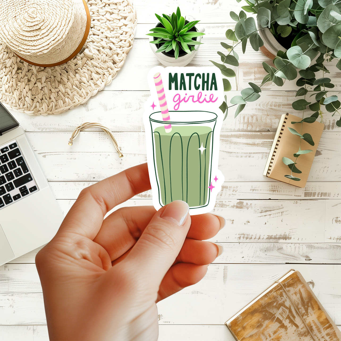 Matcha Girlie Sticker