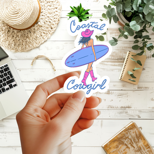 Coastal Cowgirl Sticker