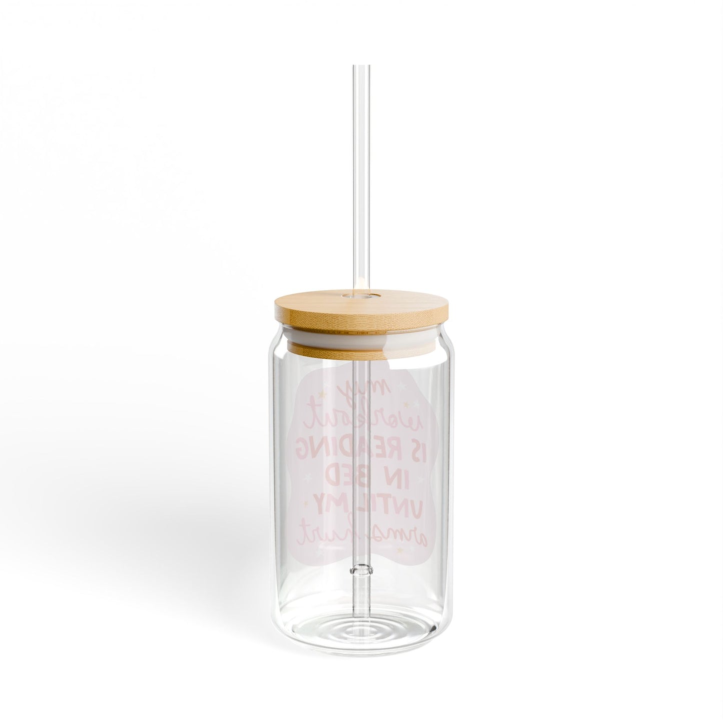 My Workout Is Reading In Bed Until My Arms Hurt 16oz Glass Iced Coffee Cup