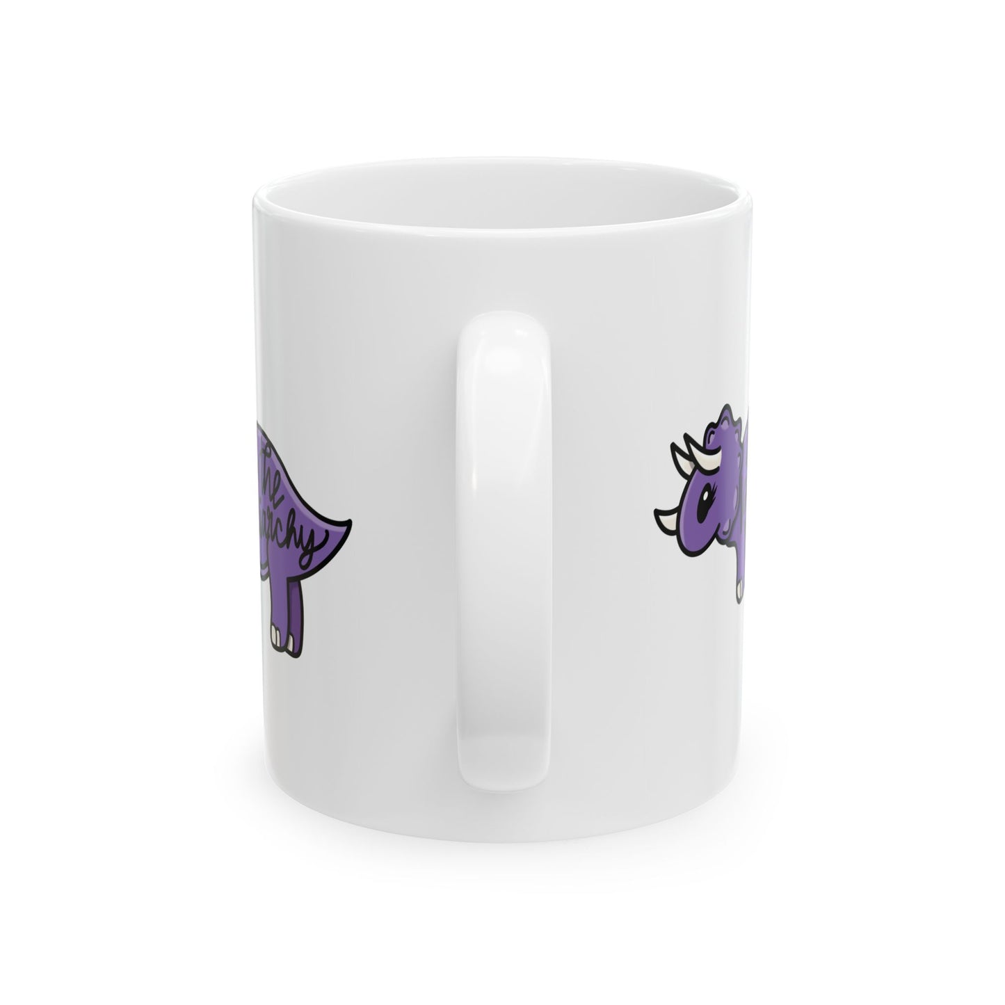 Eat The Patriarchy, Purple Dinosaur Coffee Mug