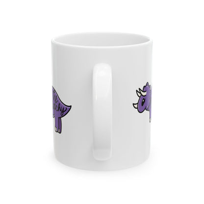 Eat The Patriarchy, Purple Dinosaur Coffee Mug