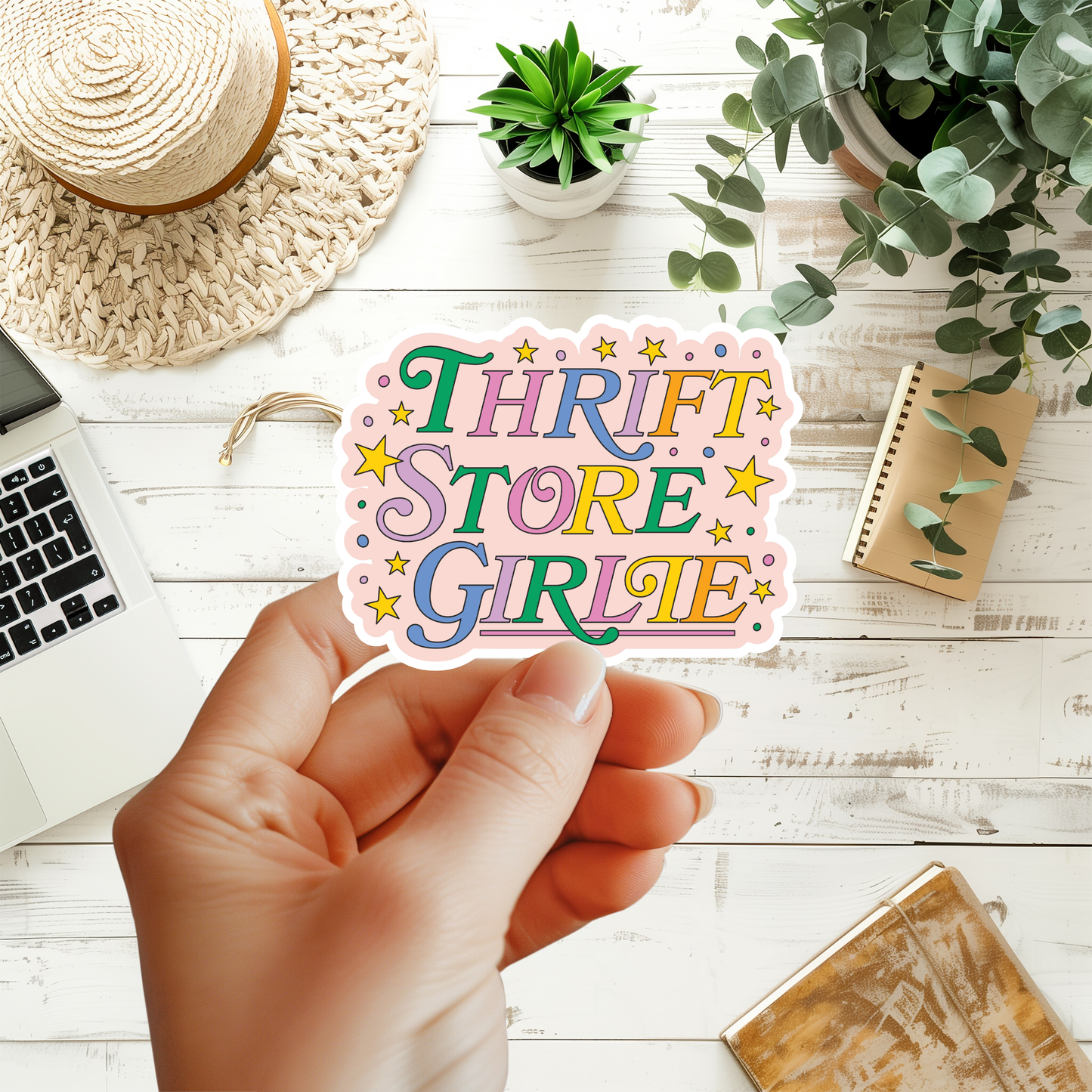 Thrift Store Girlie Sticker