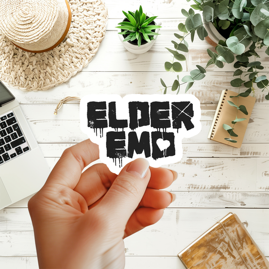 Elder Emo Sticker