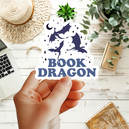 Book Dragon Sticker