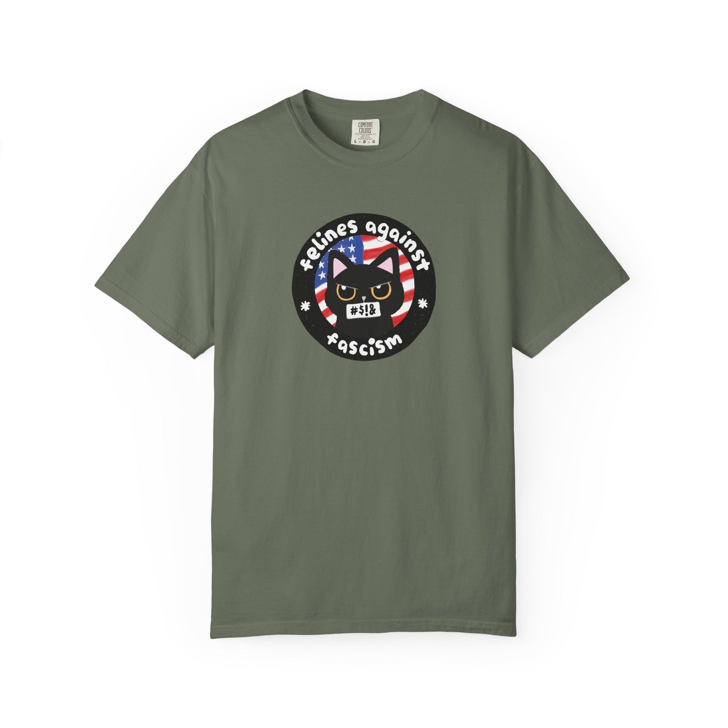 Felines Against Fascism T-Shirt, End Tyranny, Women's Rights, Anti-Racism, Pro-Choice, LGBTQIA+ Rights, Childless Cat Lady, Climate Change