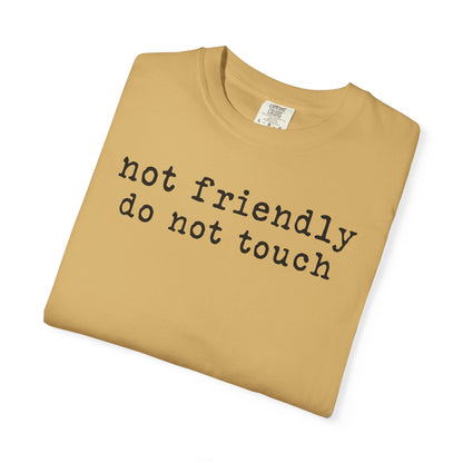 Not Friendly Do Not Touch T-Shirt