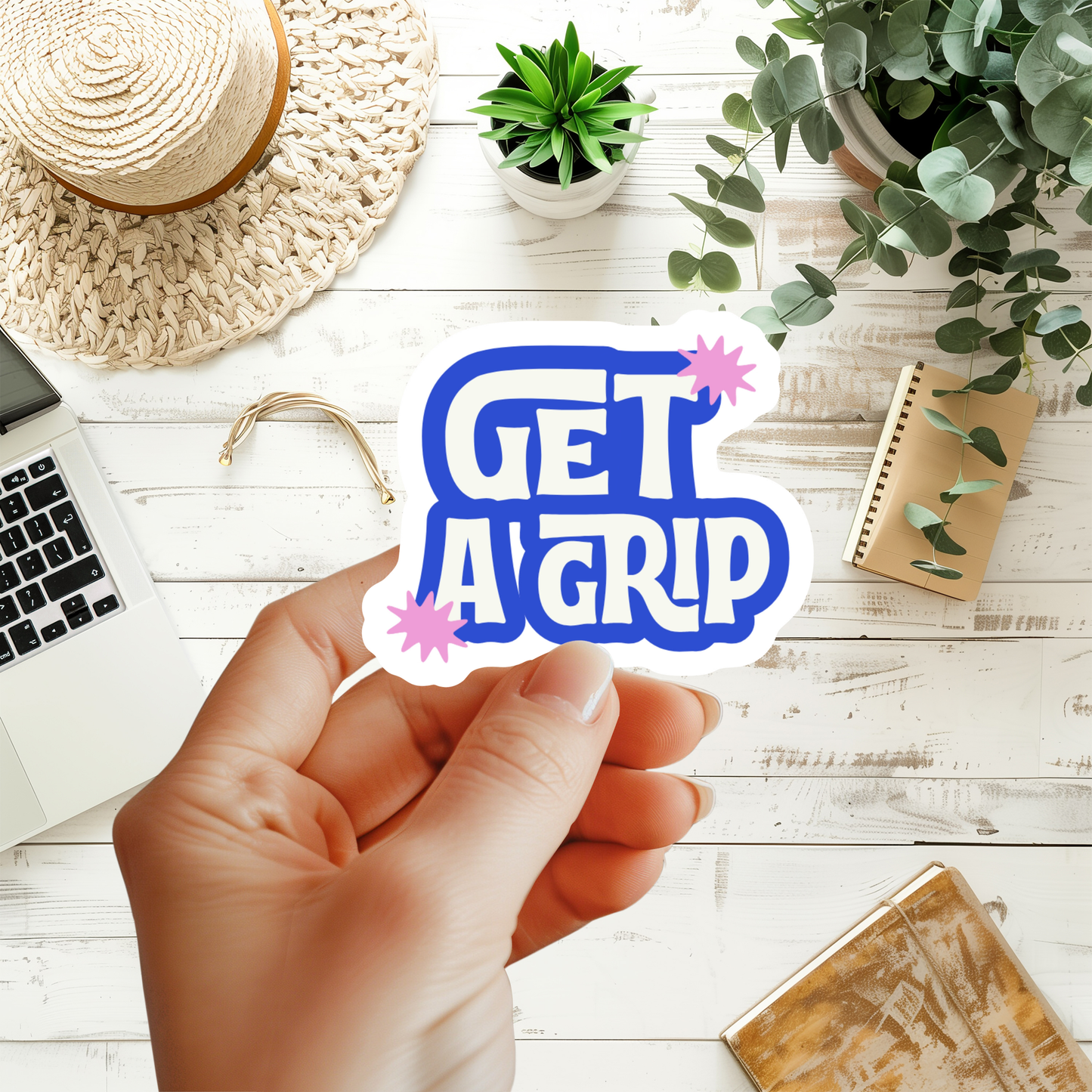 Get A Grip Sticker
