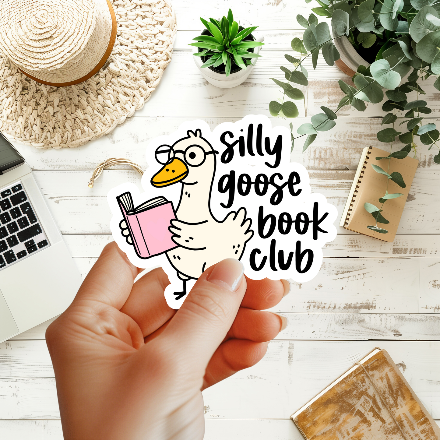 Silly Goose Book Club Sticker