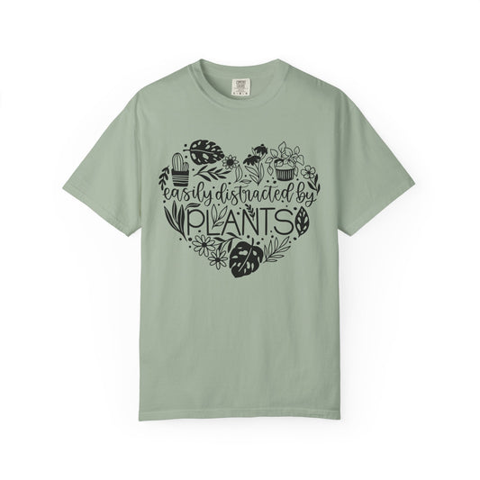 Easily Distracted By Plants Comfort Colors T-Shirt