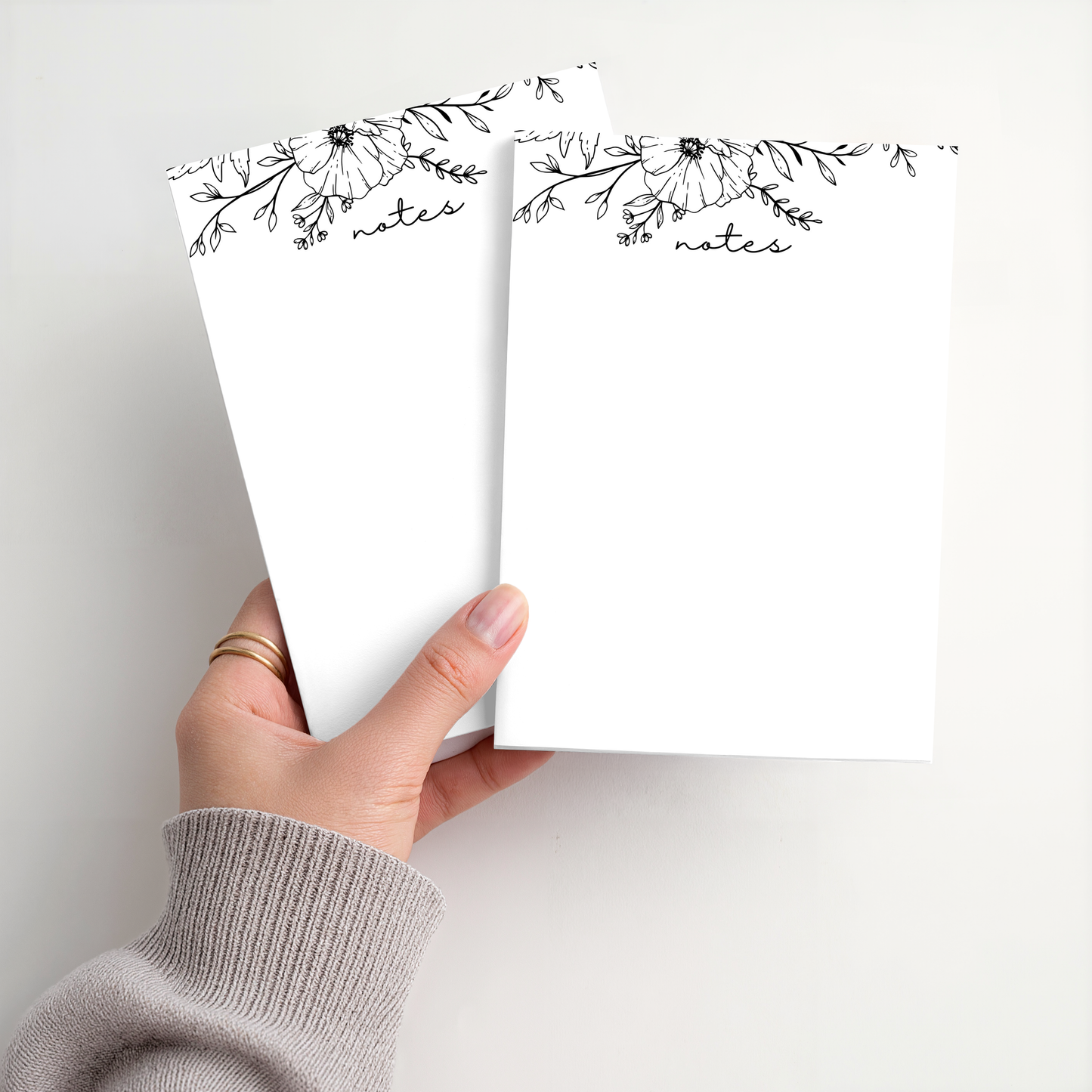 Whimsical Floral Notepad