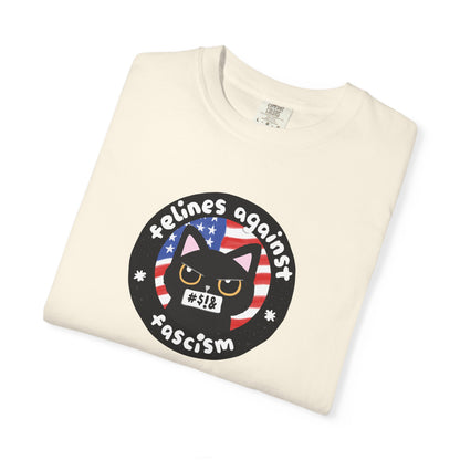 Felines Against Fascism T-Shirt, End Tyranny, Women's Rights, Anti-Racism, Pro-Choice, LGBTQIA+ Rights, Childless Cat Lady, Climate Change