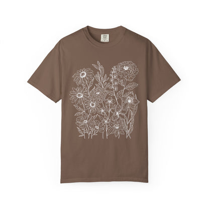 Wildly Growing Florals Comfort Colors T-Shirt