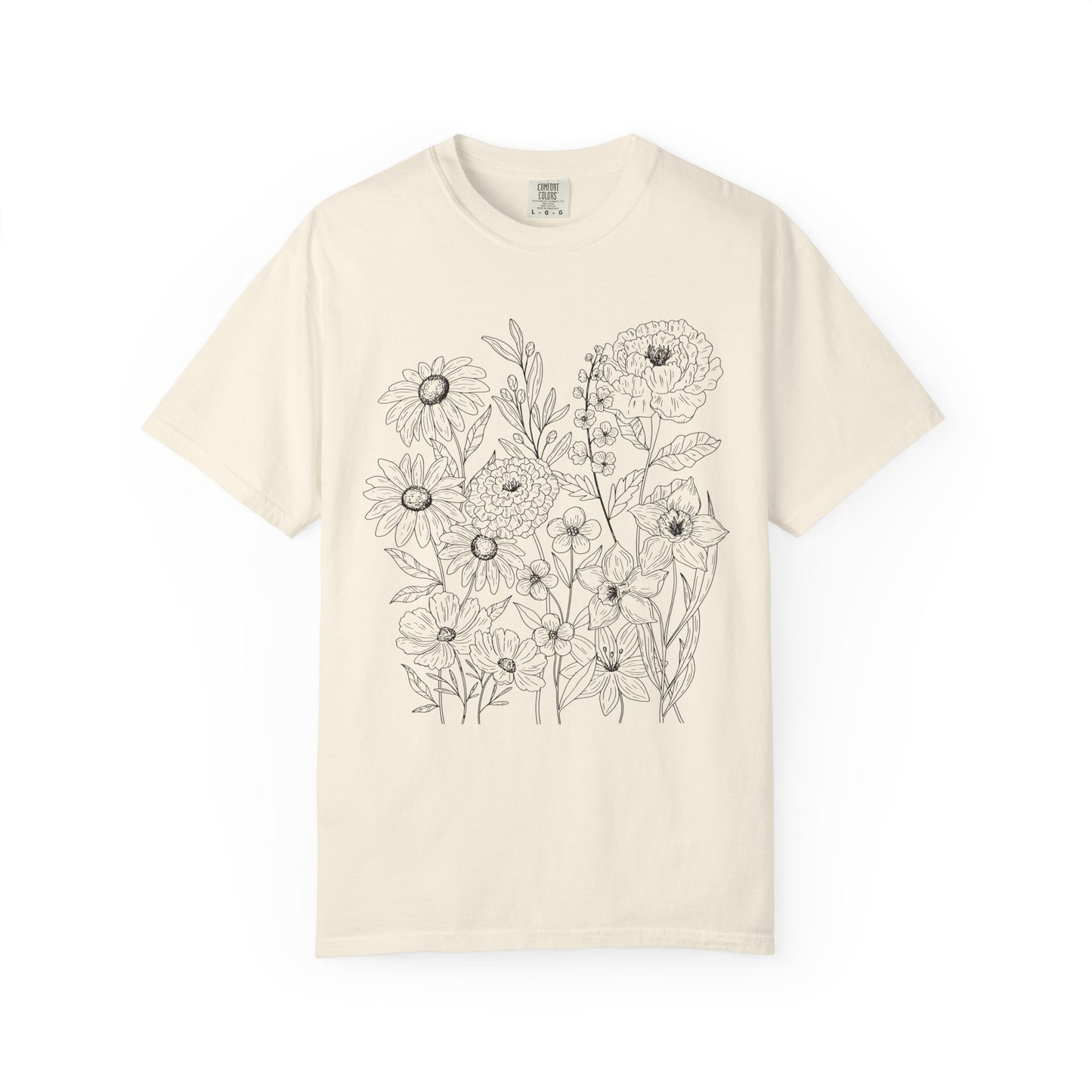 Wildly Growing Florals Comfort Colors T-Shirt