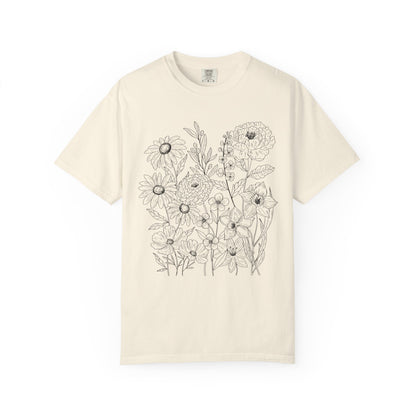 Wildly Growing Florals Comfort Colors T-Shirt