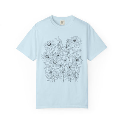 Wildly Growing Florals Comfort Colors T-Shirt