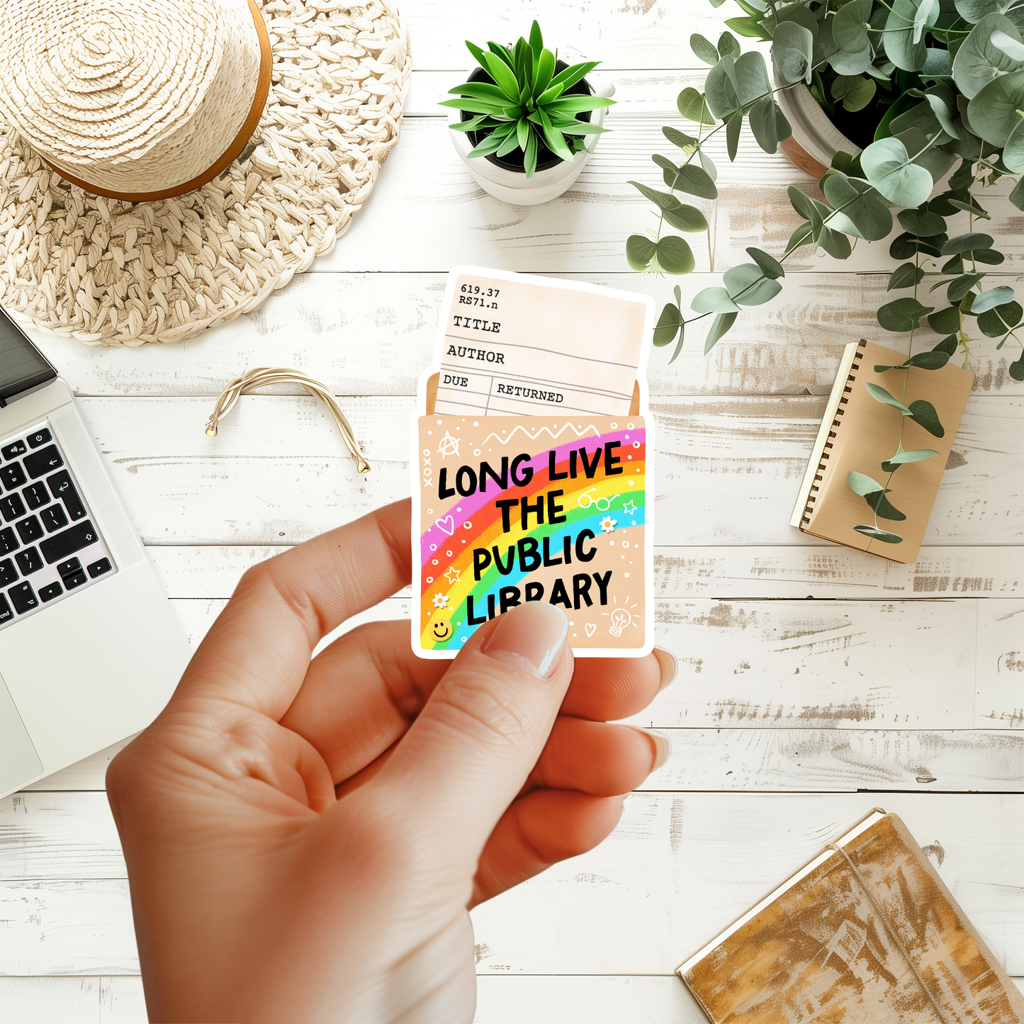 Long Live The Public Library Sticker