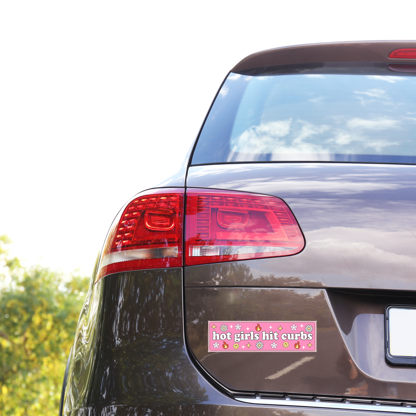 Hot Girls Hit Curbs Bumper Stickers