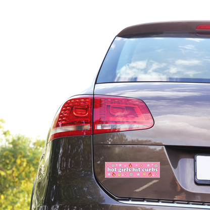 Hot Girls Hit Curbs Bumper Stickers