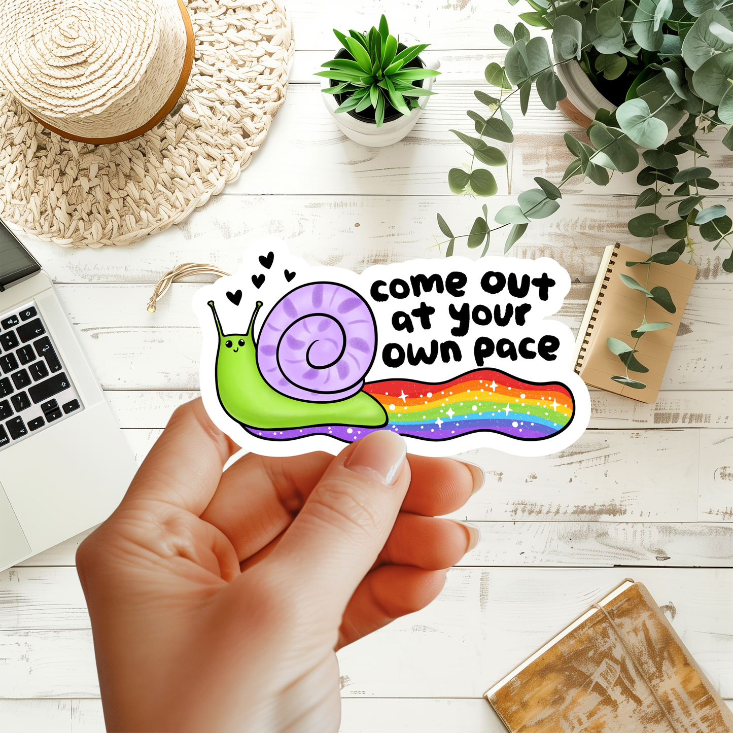 Come Out At Your Own Pace Sticker