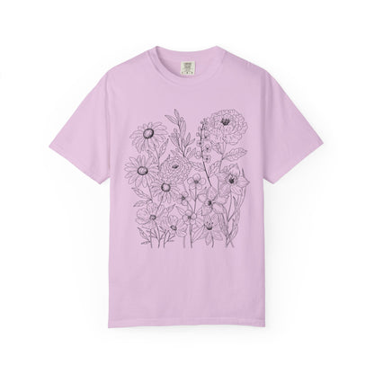 Wildly Growing Florals Comfort Colors T-Shirt
