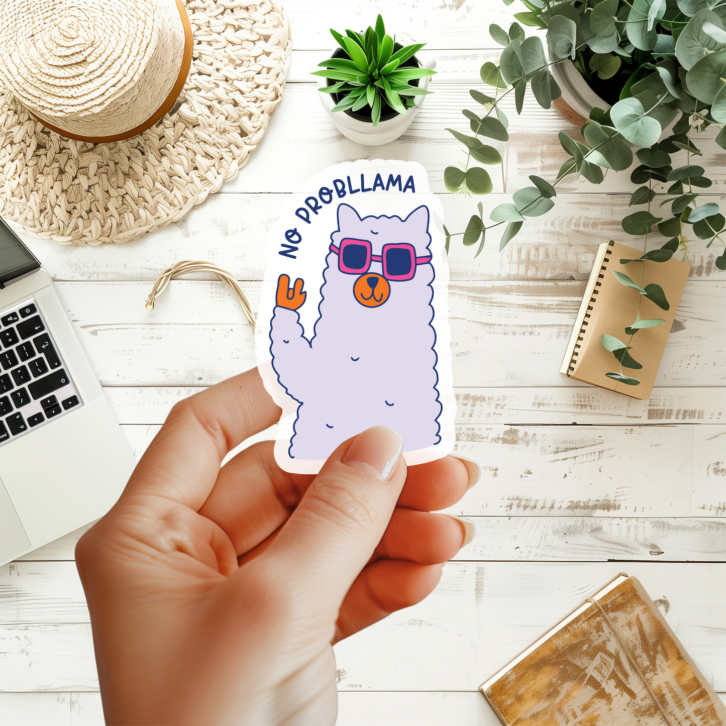 No Probllama Sticker
