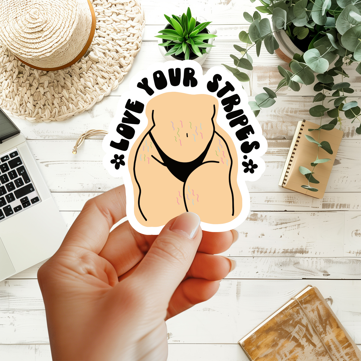 Love Your Stripes Sticker