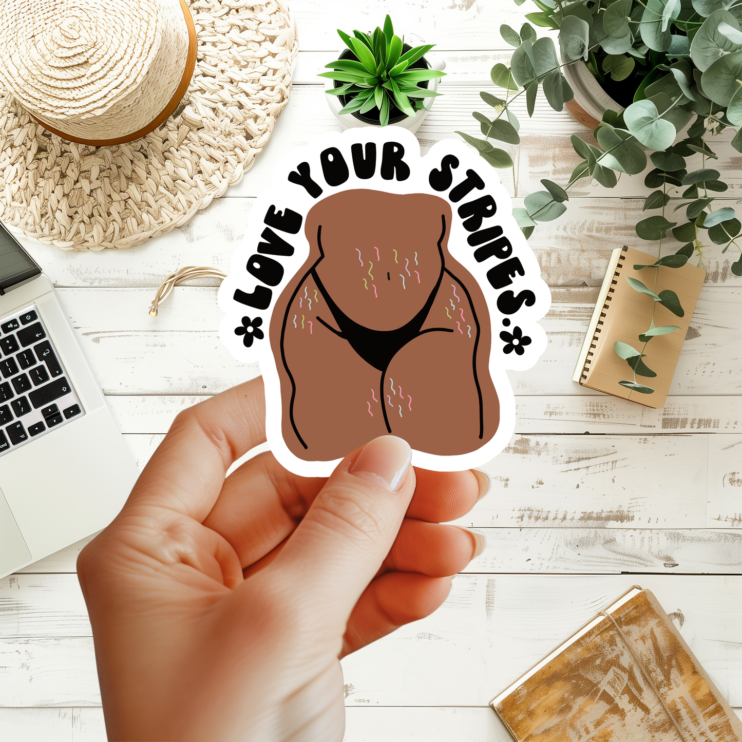 Love Your Stripes Sticker