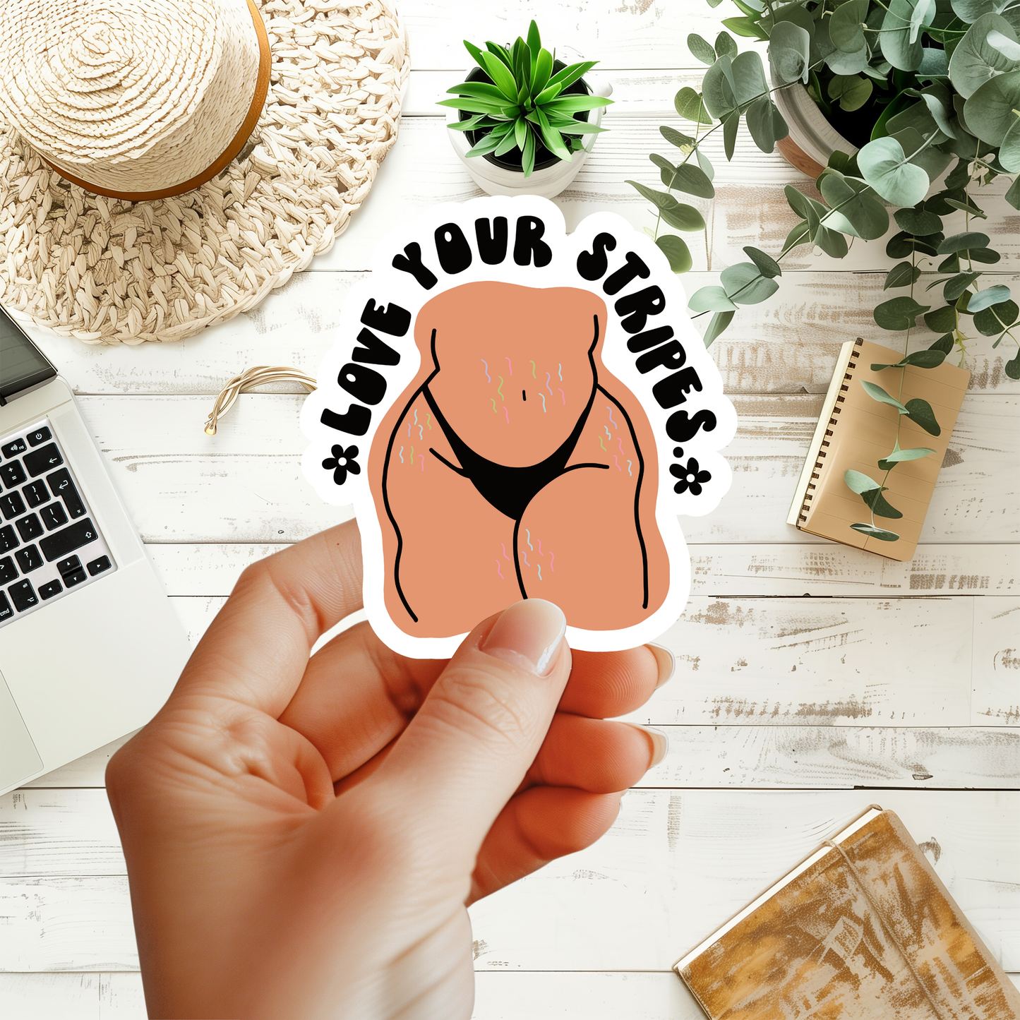 Love Your Stripes Sticker