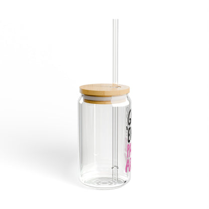 Grab 'Em By The Patriarchy Beer Can Glass Cup, Iced Coffee Cup, Glass Can Cup, Female Empowerment, Feminist Gift, Gender Equality
